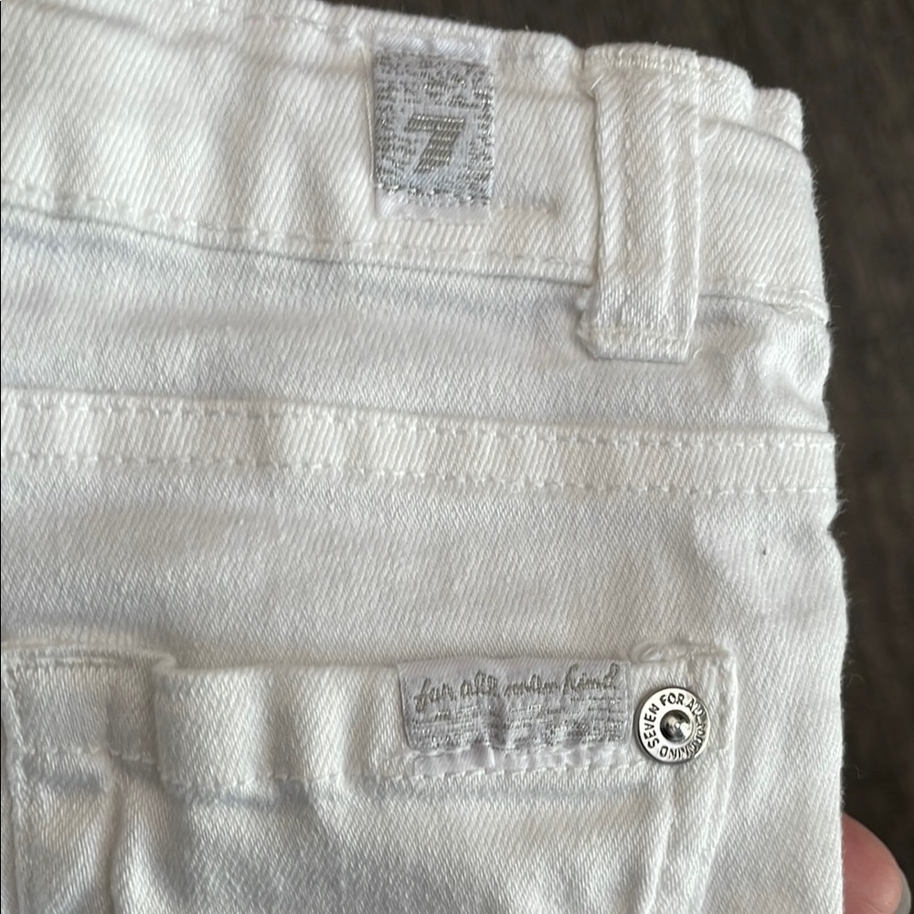 7 FOR ALL MANKIND UEC Girls Size 6X White Skinny Jeans - Picture 4 of 10